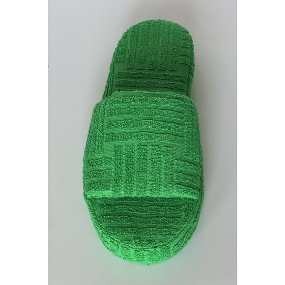 Bottega Veneta Intrecciato Geometric Sponge Slipper Green 13 US 660245 NIB $600 main image 6
